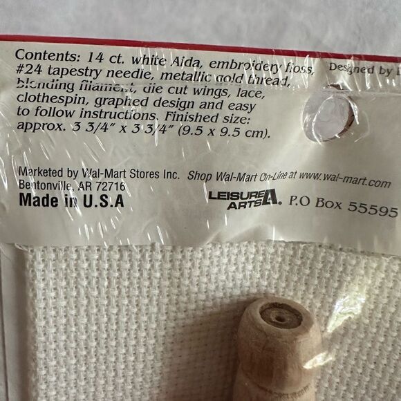 Holiday Time Counted Cross Stitch Kit Christmas Ornaments Vintage Craft DIY - Picture 4 of 5